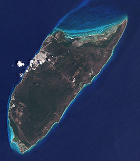 Image Cozumel prise depuis un satellite