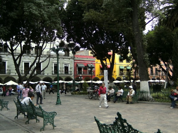 Place centrale (Zocalo) de Puebla